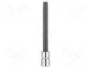 Socket; hex key,socket spanner; HEX 6mm; 1/4"; long NEO TOOLS