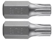 Screwdriver bit; Torx®; TX45; Overall len: 30mm; Mounting: 3/8" NEO TOOLS