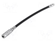 Grease gun hose; Ø: 11mm; L: 300mm; zinc plated steel; 4-jaws tip NEO TOOLS