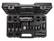 Kit: fuel injector extractor; 14pcs. NEO TOOLS