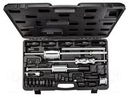 Kit: fuel injector extractor; 17pcs. NEO TOOLS