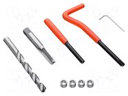 Kit: for thread repair; Kit: tap,drill,threaded insert NEO TOOLS