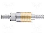 Quick connection coupling; with bushing; brass NEO TOOLS