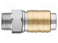 Quick connection coupling; brass; Application: for compressor NEO TOOLS