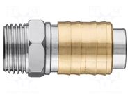 Quick connection coupling; brass; Application: for compressor NEO TOOLS