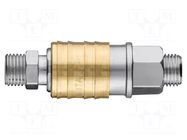 Quick connection coupling; brass; Application: for compressor NEO TOOLS