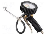 Wheel inflation gun; with manometer; 200l/min; L: 300mm; Ø: 63mm NEO TOOLS