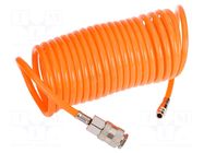 Compressed air hose; PE; L: 5m; max.16bar; Øint: 5mm; Øout: 8mm NEO TOOLS