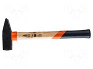 Hammer; fitter type; 355mm; 1kg; wood (ash) NEO TOOLS