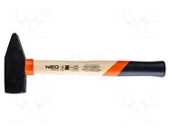 Hammer; fitter type; 395mm; 2kg; wood (ash) NEO TOOLS