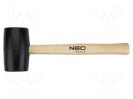 Hammer; 340mm; 900g; rubber; Ø: 72mm NEO TOOLS