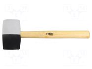 Hammer; 338mm; 680g; rubber; Ø: 63mm NEO TOOLS