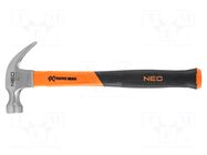 Hammer; carpenter; 345mm; 450g; fiberglass NEO TOOLS