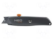 Knife; 18mm; Mat: metal; Blades: trapezoidal NEO TOOLS
