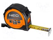 Measuring tape; L: 3m; Width: 19mm; measure NEO TOOLS