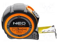 Measuring tape; L: 3m; Width: 16mm; measure NEO TOOLS