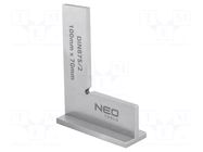 Try square; L: 100mm; Width: 70mm; with bracket NEO TOOLS
