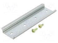DIN rail; steel; zinc; L: 106mm; W: 35mm; for enclosures; TS35 x 7.5 SPELSBERG