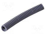 Protective tube; Size: 20; PVC; dark grey; L: 50m; 750N; Øint: 14.5mm PAWBOL