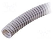 Protective tube; Size: 25; PVC; grey; L: 50m; 320N; Øint: 19mm PAWBOL