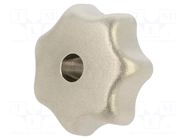 Knob; Ø: 32mm; Int.thread: M6; stainless steel; DIN 6336 ELESA+GANTER