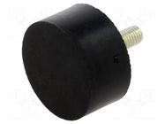 Vibroisolation foot; Ø: 40mm; H: 20mm; Shore hardness: 70±5; 980N ELESA+GANTER