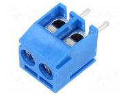 Connector: PCB terminal block; terminal; 10A; 150V; PIN: 2; angled GCT