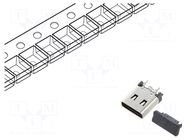 Connector: USB C; socket; SMT; PIN: 16; vertical; top board mount GCT