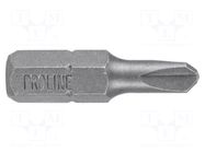 Screwdriver bit; Tri-Wing®; TW3; Overall len: 25mm; 2pcs. PROLINE