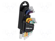 Wrench-set; hex key; 1.5mm,2mm,2.5mm,3mm,4mm,5mm,6mm,8mm,10mm PROLINE