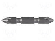 Screwdriver bit; Pozidriv®; PZ1,PZ2; Overall len: 50mm; 10pcs. PROLINE