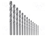 Drill set; for metal; metal,steel; 13pcs. PROLINE