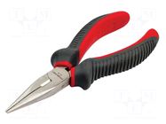Pliers; straight,half-rounded nose; 160mm PROLINE