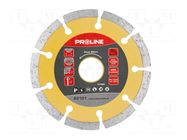 Cutting diamond wheel; Ø: 115mm; Øhole: 22.23mm; Disc thick: 2mm PROLINE