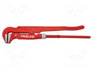 Wrench; adjustable; 11/2"; Overall len: 420mm; for pipe gripping PROLINE