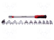Wrench; torque; 472mm; 40÷200Nm; Mounting: 1/2" square PROLINE