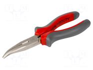 Pliers; curved,half-rounded nose; 160mm; HEAVY DUTY PROLINE