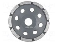 Grinding wheel; Ø: 125mm; Øhole: 22.2mm; Disc thick: 6mm; segmented PROLINE