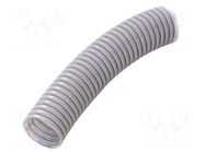 Protective tube; Size: 40; PVC; grey; L: 25m; 320N; Øint: 33mm PAWBOL