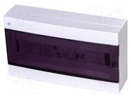 Enclosure: for modular components; IP40; white; No.of mod: 18 PAWBOL