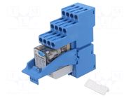 Relay: interface; DPDT; Ucoil: 24VDC; 20A; 10A/250VAC; 10A/24VDC FINDER