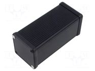 Enclosure: with panel; 1455; X: 54mm; Y: 120mm; Z: 54mm; aluminium HAMMOND