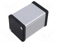 Enclosure: with panel; 1455; X: 54mm; Y: 80mm; Z: 54mm; aluminium HAMMOND
