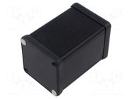 Enclosure: with panel; 1455; X: 54mm; Y: 80mm; Z: 54mm; aluminium HAMMOND