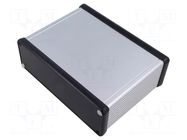 Enclosure: with panel; 1455; X: 165mm; Y: 120mm; Z: 51.5mm; aluminium HAMMOND