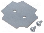 Mounting plate; steel HAMMOND