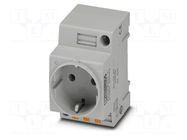 Connector: AC supply; socket; female; 16A; PIN: 3; push-in; 250VAC PHOENIX CONTACT
