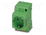 Connector: AC supply; socket; female; 16A; PIN: 3; push-in; 250VAC PHOENIX CONTACT