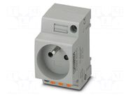 Connector: AC supply; socket; female; 16A; PIN: 3; push-in; 250VAC PHOENIX CONTACT