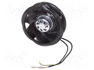 Fan: EC; radial; 230VAC; Ø225x80.5mm; 585m3/h; ball; 2550rpm; IP54 EBM-PAPST